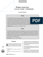 Pruebas Proyectivas Acerca de Su Validez y Confiabilidad 2004