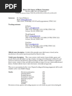 Music 130 Syllabus