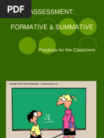 Assessment: Formative & Summative: Practices For The Classroom