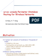 GPSR: Greedy Perimeter Stateless Routing For Wireless Networks