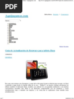 Guía de Actualización de Firmware para Tablets Eken