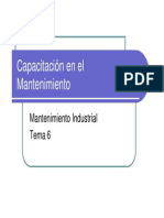 Capacitación en El Mantenimiento