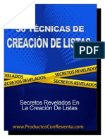 50 Técnicas de Creacion de Listas