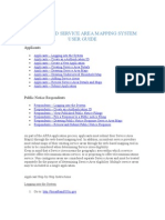 Broadband Service Area Mapping System User Guide: Applicants