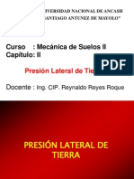 Presión Lateral Del Suelo - RRR