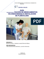 Administración de Medicamentos Vía Endovenosa e Instalación de Fleboclisis