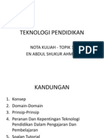 Teknologi Pendidikan Reka Bentuk Pengajaran