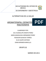 Aromaterapia, Rosoterapia y Ozonoterapia