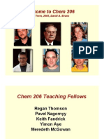 Welcome To Chem 206: Fall Term, 2005, David A. Evans