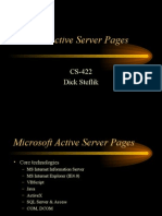 MS Active Server Pages: CS-422 Dick Steflik