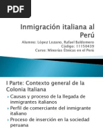 Inmigración Italiana Al Perú