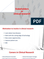 Stakeholders in Clinical Research