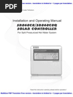 Manual Controlador Solar (SR868C8) (PT)