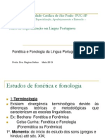 Estudos de Fonética e Fonologia