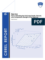 Sea Ice Estimating Strength of First Year Ice CRREL 96-11