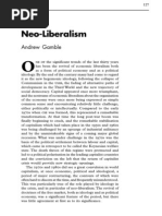 Neo-Liberalism: Andrew Gamble