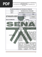 Tecnico en Mantenimiento de Equipos de Computo