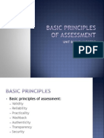 Principles of Assessment