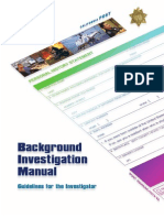 Background Investigations of Peace Officers and Public Safety Dispatchers