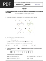 Teste 10º Ano - Março 2009