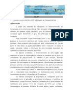 Engenharia Dos Transportes - CONCEITOS E FUNÇÕES DOS SISTEMAS DE TRANSPORTES