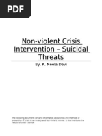 Non-Violent Crisis Intervention - Suicidal Threats