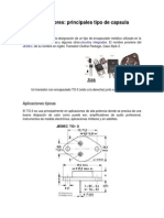 Transistores Principales Tipo de Capsula