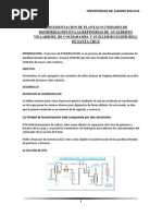 Implementacion de Plantas o Unidades de Isomerizacion en Las Refinerias de Gualberto Villarroel de Cochabamba y Guillermo Elder Bell de Santa Cruz