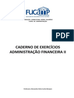 Caderno de Exercicios Adm Financ I 2010