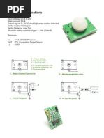 Pir Sensor GH 718c Manual