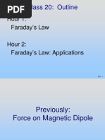 Class 20: Outline: Hour 1: Faraday's Law