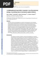 Pyrovalerone Analogs