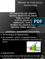 Metodo de Linea Recta y Terminologia