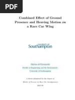 Combined Effect of Ground Presence and Heaving Motion On A Race Car Wing