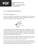 Aula 11 - Princípio Dos Trabalhos Virtuais