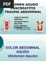 Pancreatitis, Abdomen Agudo, Trauma Abdominal