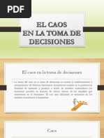 El Caos en La Toma de Decisiones PDF