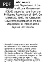 Dilg History and Org