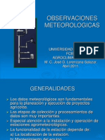 Observaciones Meteorologicas