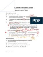 Fiscal Policy Lecture Notes With Supplementary Notes