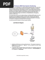 Windows 2000 Host System Hardening: Lab Network Diagram