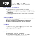 Scloa Leaning Outcomes