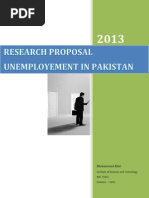 Research Proposal - Un Employement in Pakistan