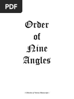 Anton Long, D W Myatt - Order of Nine Angles, Black Book of Satan 094664604X