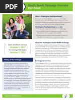 Washington Healthplanfinder Overview Fact Sheet