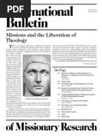 Bonk, Jonathan, Titus Presler, Et Al (2010) Missions and The Liberation of Theology (International Bulletin of Missionary Research, 34.4, October 2010)