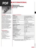 Electronic Pressure Switch EDS 300: Description: Technical Specifications