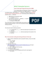 COMP427 Embedded Systems: Lab 2. Software Interrupt Programming With ARM