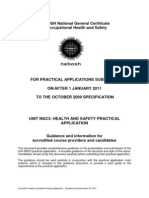 Unit NGC3: Health and Safety Practical Application - Guidance and Information V3 1212