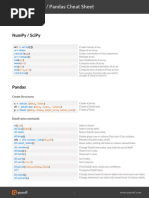 NumPy, SciPy, Pandas, Quandl Cheat Sheet